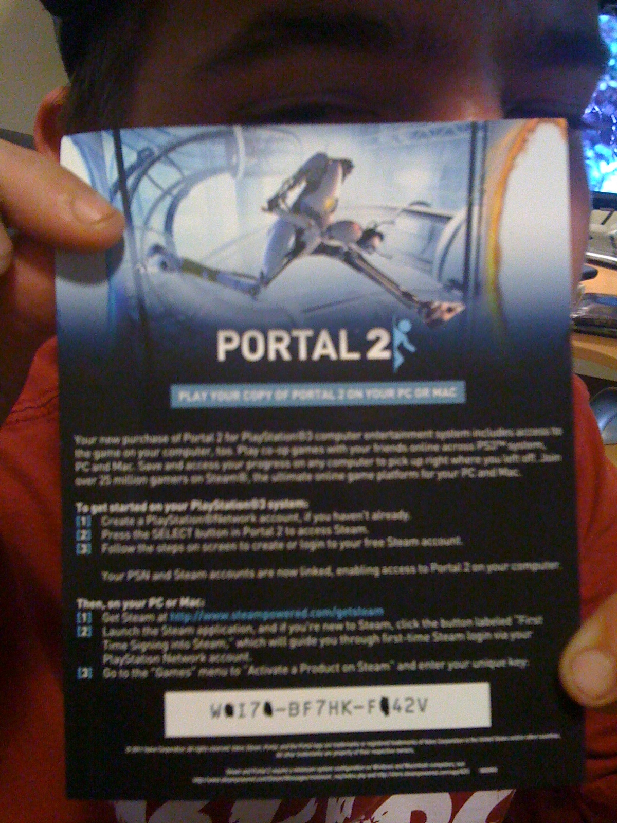 how to get portal 2 for free on steam from ps3